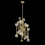 Люстра на штанге Delight Collection Fluxus P68084-12 gold