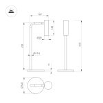 Настольная лампа Arlight SP-VERDI-TAB-3W Warm3000 (BR, 20 deg, 230V) (IP20 Металл) 058489