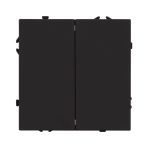 Механизм выключателя двухклавишный непроходной Arlight SWT-NOBE-MK02-SFPL-BK (230V, 10A) 054252