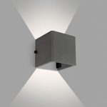 Уличный настенный светильник Arlight LGD-PERAN-WALL-S120x120-6W Warm3000 (BK, 0-80 deg, 230V) (IP65 Бетон) 051748