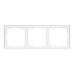 Рамка пластиковая Arlight FRM-NOBE-SFPL-3-WH 054219