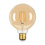 Лампа светодиодная филаментная WOLTA 10Вт 2400K Е27 шар прозрачный WF-G95-10W2.4KE27