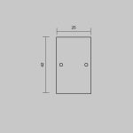 Комплект заглушек (для профиля 65×42) 2шт Maytoni Led Strip ALM-6542-EC 642056