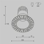 Встраиваемый светильник Maytoni Technical Dip DL120-10W-3K-TRS-W