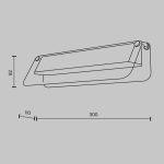 Настенный светильник Maytoni Flat MOD296WL-L6BS3K