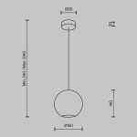 Подвесной светильник Maytoni Paparazzi MOD437PL-01BG