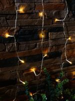 Гирлянда на солнечных батареях (UL-00006538) Uniel Занавес USL-S-131/PT1515 Warm White Curtain