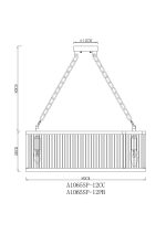 Подвесная люстра Arte Lamp Anetta A1065SP-12PB