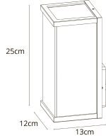 Уличный настенный светильник Arte Lamp Pot A1631AL-1BK