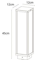 Ландшафтный светильник Arte Lamp Pot A1631PA-1BK
