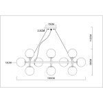 Подвесная люстра Arte Lamp A1664SP-25BK