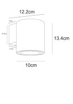 Уличный настенный светильник Arte Lamp Torcular A1813AL-1BK