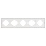 Рамка пластиковая на 5 постов Arlight FRM-TENDO-SFPL-5-WH 054660