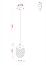 Подвесной светильник Arte Lamp Vitoria A2095SP-1GO