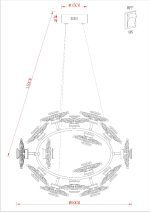 Подвесная люстра Arte Lamp Cherish A2097LM-90GO