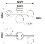 Потолочная люстра Arte Lamp Gemini A2243PL-3PB