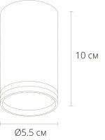 Накладной светильники Arte Lamp Imai A2266PL-1BK