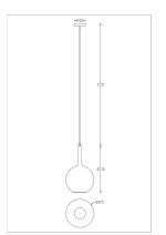 Подвесной светильник Arte Lamp Gala A2725SP-1SG
