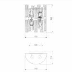 Настенный светильник Bogates Frammenti 352/2 Strotskis (275/2)