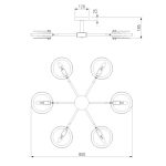 Потолочный светильник Eurosvet Gallo 70121/6 белый a052338