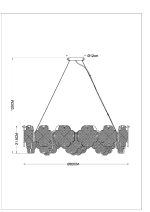 Подвесная люстра Arte Lamp Mallika A4077SP-10GO