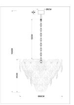 Подвесная люстра Arte Lamp Kapri A4078LM-12GO