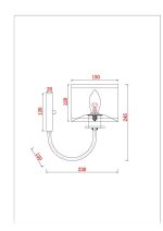 Бра Arte Lamp Attore A4092AP-1CC