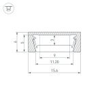 Профиль Arlight MIC-M-2000 ANOD 044541