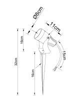 Грунтовый светильник Arte Lamp Elsie A4715IN-1BK
