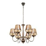 Подвесная люстра iLamp Rolling P2406-6 Nickel