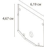 Внешняя заглушка для магнитного шинопровода Arte Lamp Linea-Accessories A483206E