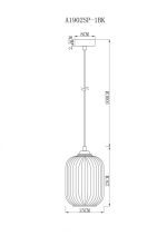 Подвесной светильник ARTE Lamp A1902SP-1BK