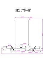 Подвесная люстра Myfar Francis MR2076-6P