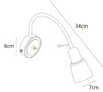 Бра Arte Lamp Lettura A7009AP-1WH