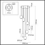 Каскадная люстра Odeon Light Ovali 5053/7
