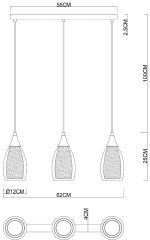 Подвесной светильник Arte Lamp Barry A7951SP-3CC