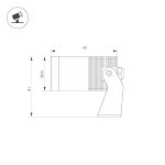 Прожектор Arlight ALT-RAY-R44-8W Day4000 053631