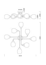 Потолочная люстра Arte Lamp Andrea A8141PL-8BK