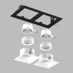 Встраиваемый светильник Lightstar Domino (214527+214506+214506+214006+214006) D5270606WMOD