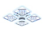 Потолочная светодиодная люстра Ambrella Light Acrylica Ice FA288