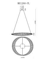 Подвесная люстра MyFar Ricky MR1260-PL