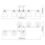 Потолочная люстра De Markt Тетро 673017106
