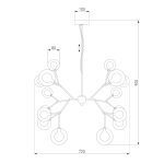 Подвесная люстра Bogates Pallina 545