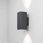 Уличный настенный светильник Arlight LGD-EVO-WALL-TWIN-S100x100-2x12W Day4000 (GR, 44 deg, 230V) 046194