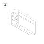 Шинопровод Arlight MAG-MICROCOSM-TRACK-1115-2000 (BK) 043050