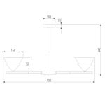 Люстра на штанге Eurosvet Rylee 70138/6 хром