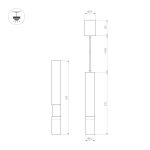 Подвесной светильник Arlight SP-ARTEMIS-HANG-P-R60-15W Warm3300-MIX (BK, 8-80 deg, 230V, TRIAC) 056114