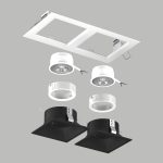 Встраиваемый светильник Lightstar Domino (214526+214507+214507+214006+214006) D5260707WMOD