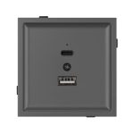 Механизм USB розетки Arlight SCT-TENDO-MUAC-SFPL-GR (5V, 3A, QC3) 054538