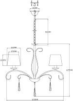 Подвесная люстра Moderli Aramco V2601-5P